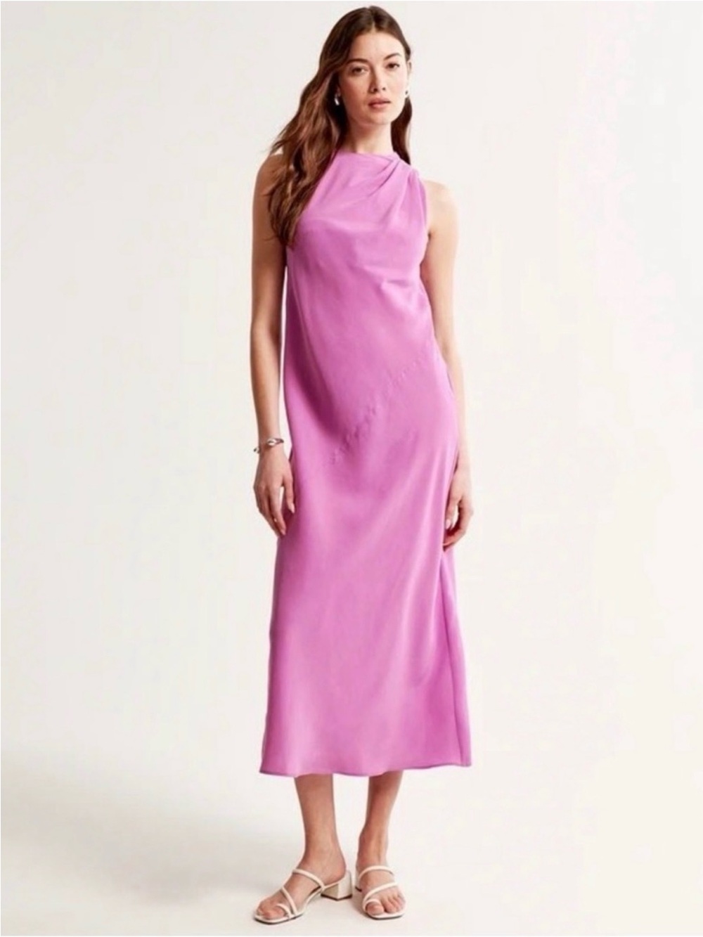 Abercrombie & Fitch Purple Midi Dress